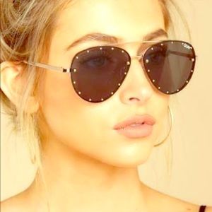 Quay aviators with  gold studs